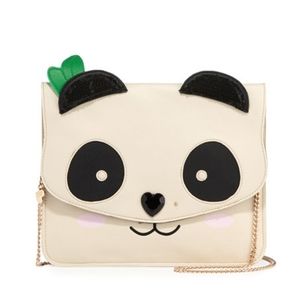Betsey Johnson Panda Faux-Leather Clutch Bag